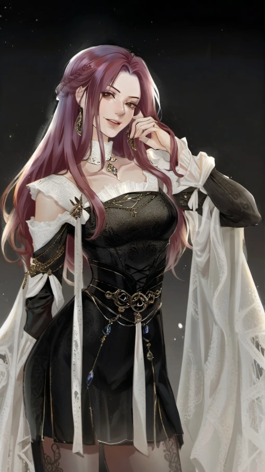 ai character: kpop teeth growing background