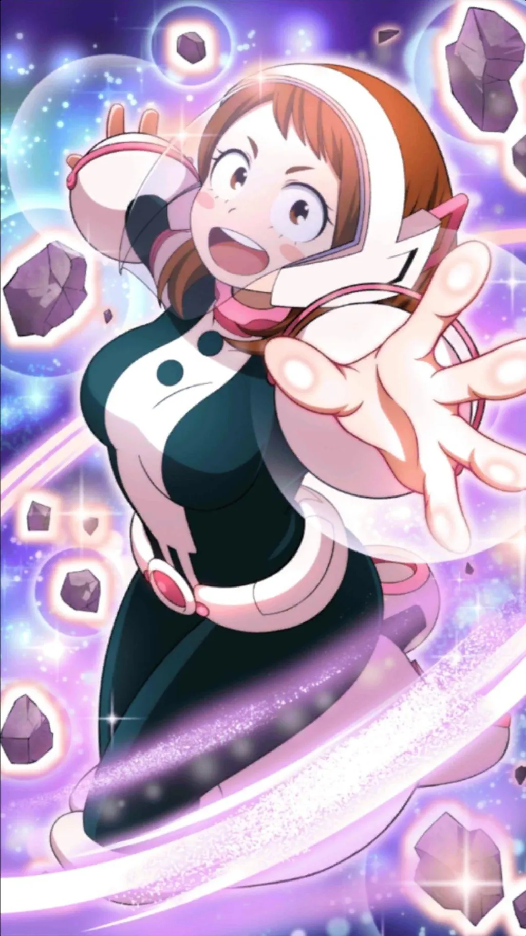 ai character: ochaco uraraka background