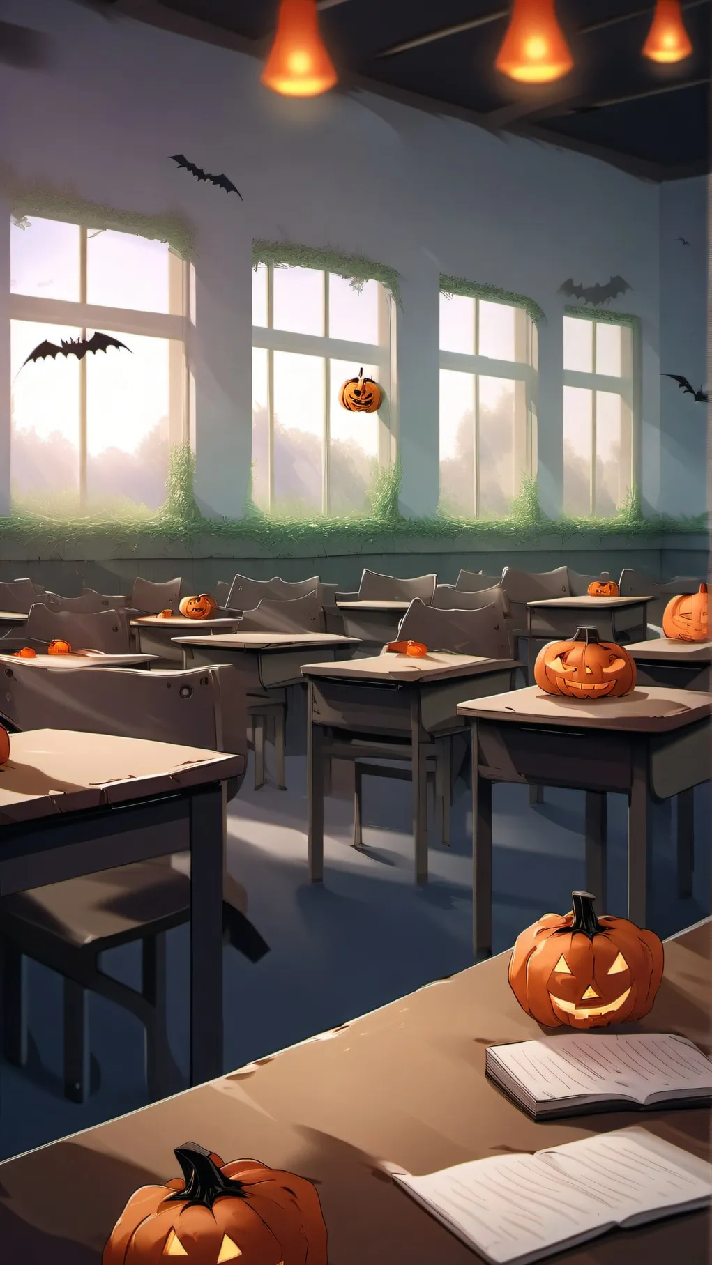 ai character: class4b9(haloween) background