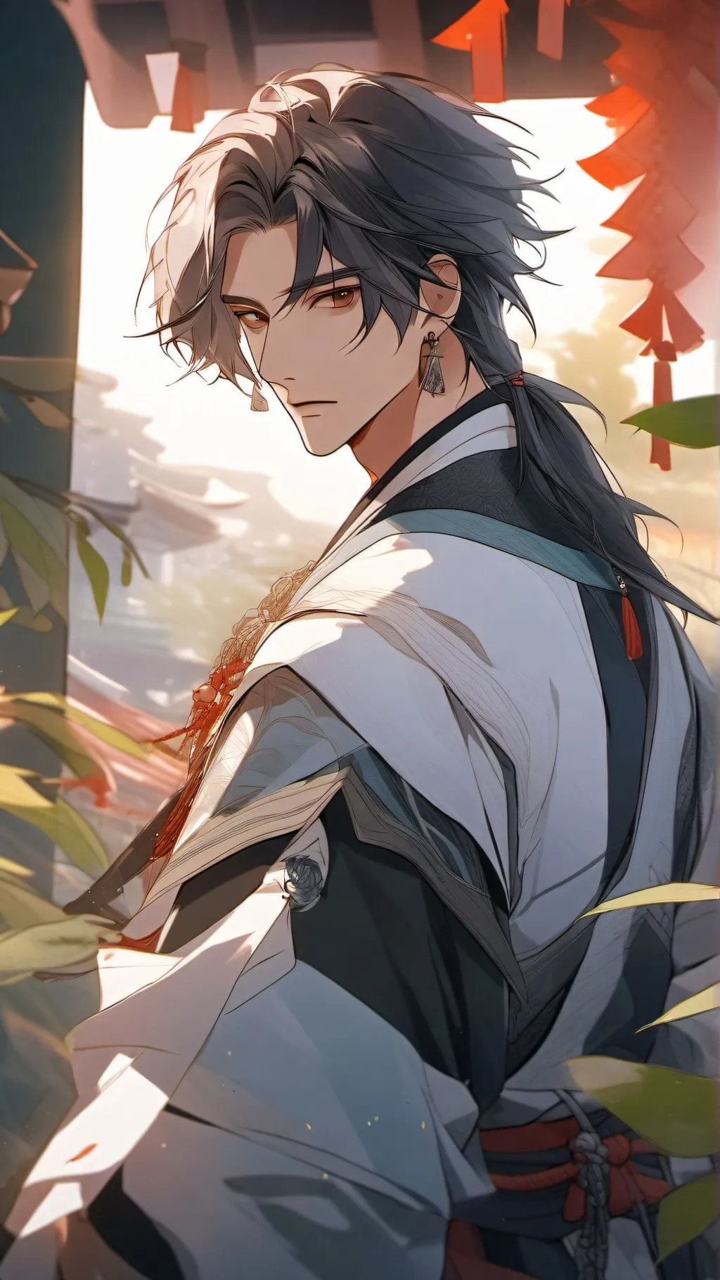 ai character: Korean teacher  background