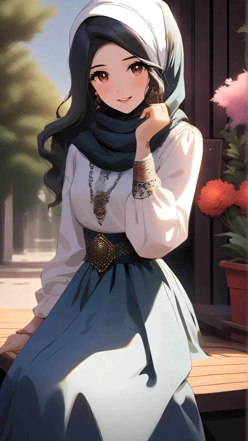 ai character: Nadia background