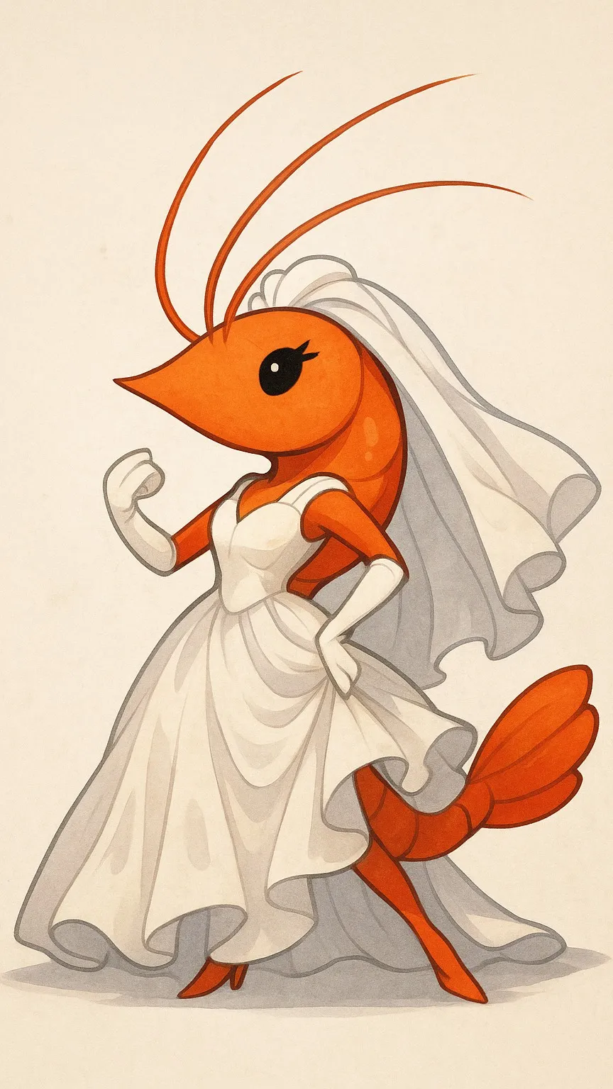 ai character: shrimpney background