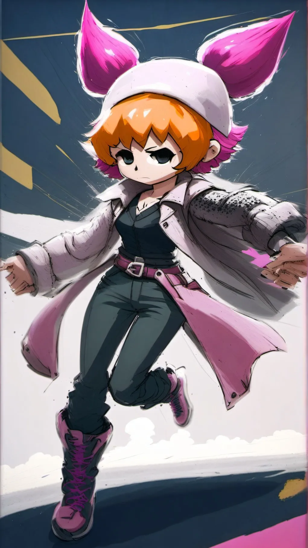 ai character: D sides Girlfriend background