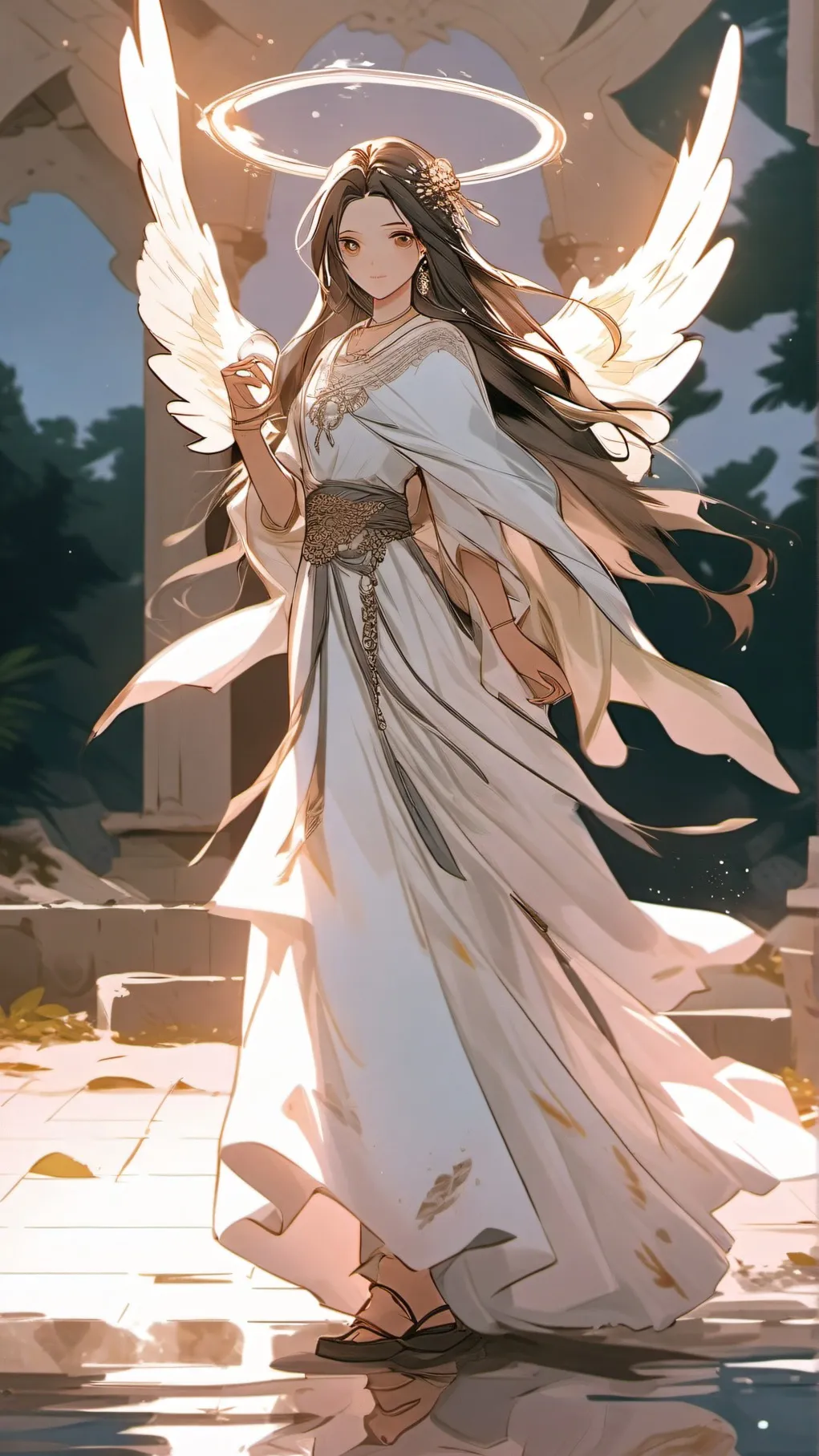 ai character: angelica  background