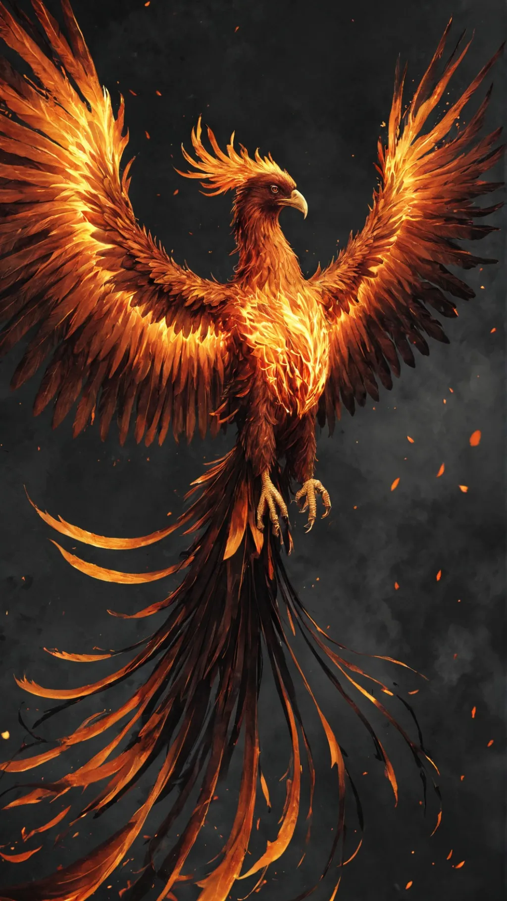 ai character: pheonix! background