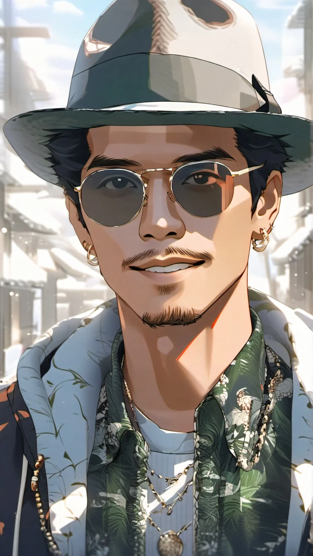 ai character: Bruno Mars! background