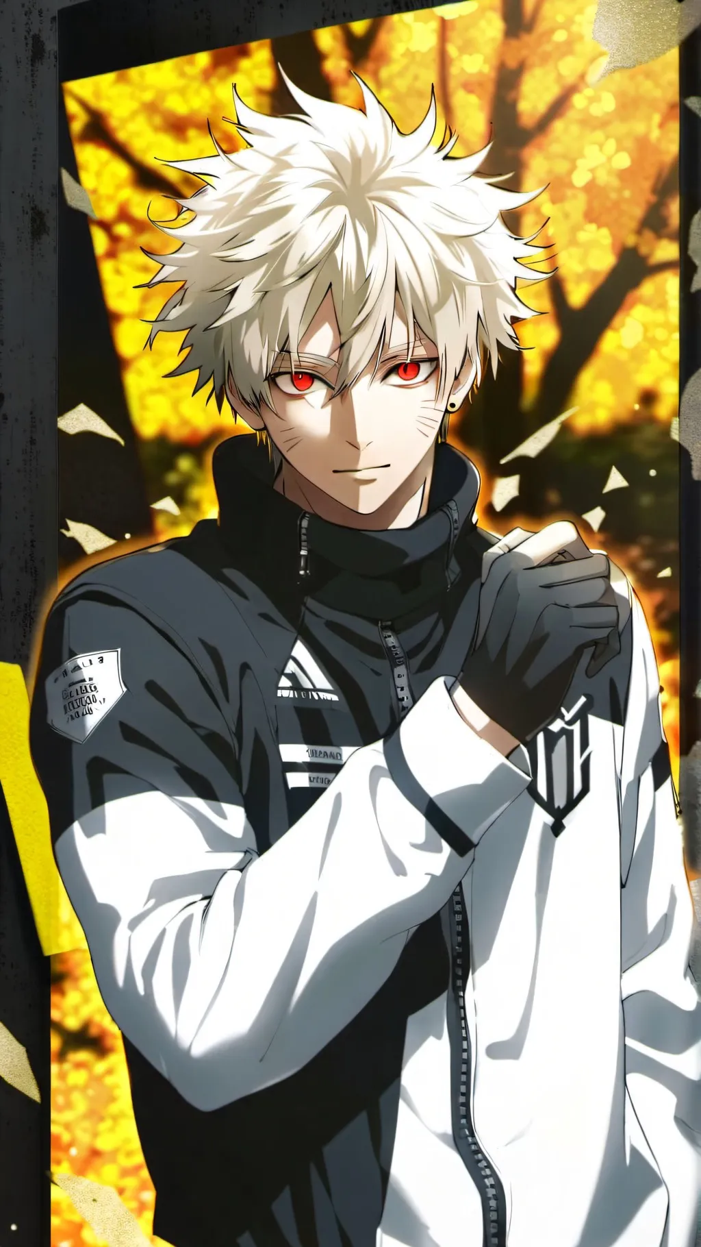 ai character: Katsuki Bakugou background