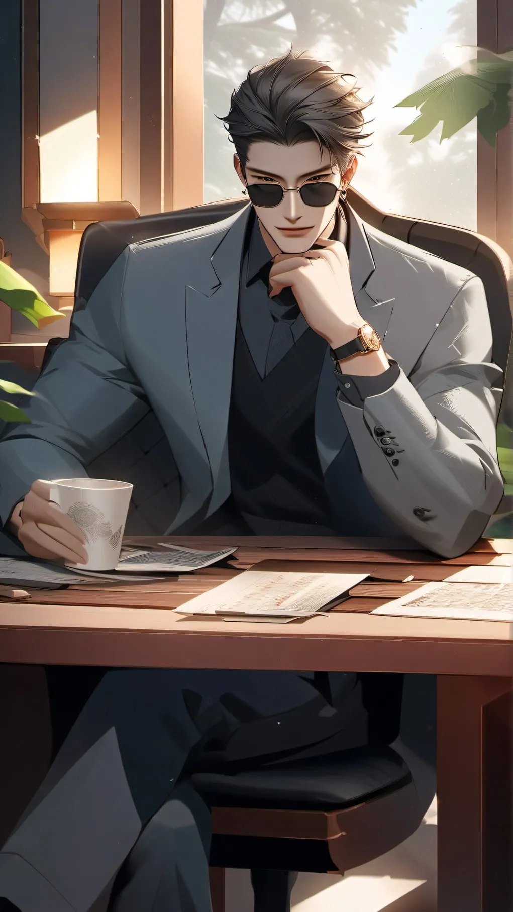 ai character: ren background