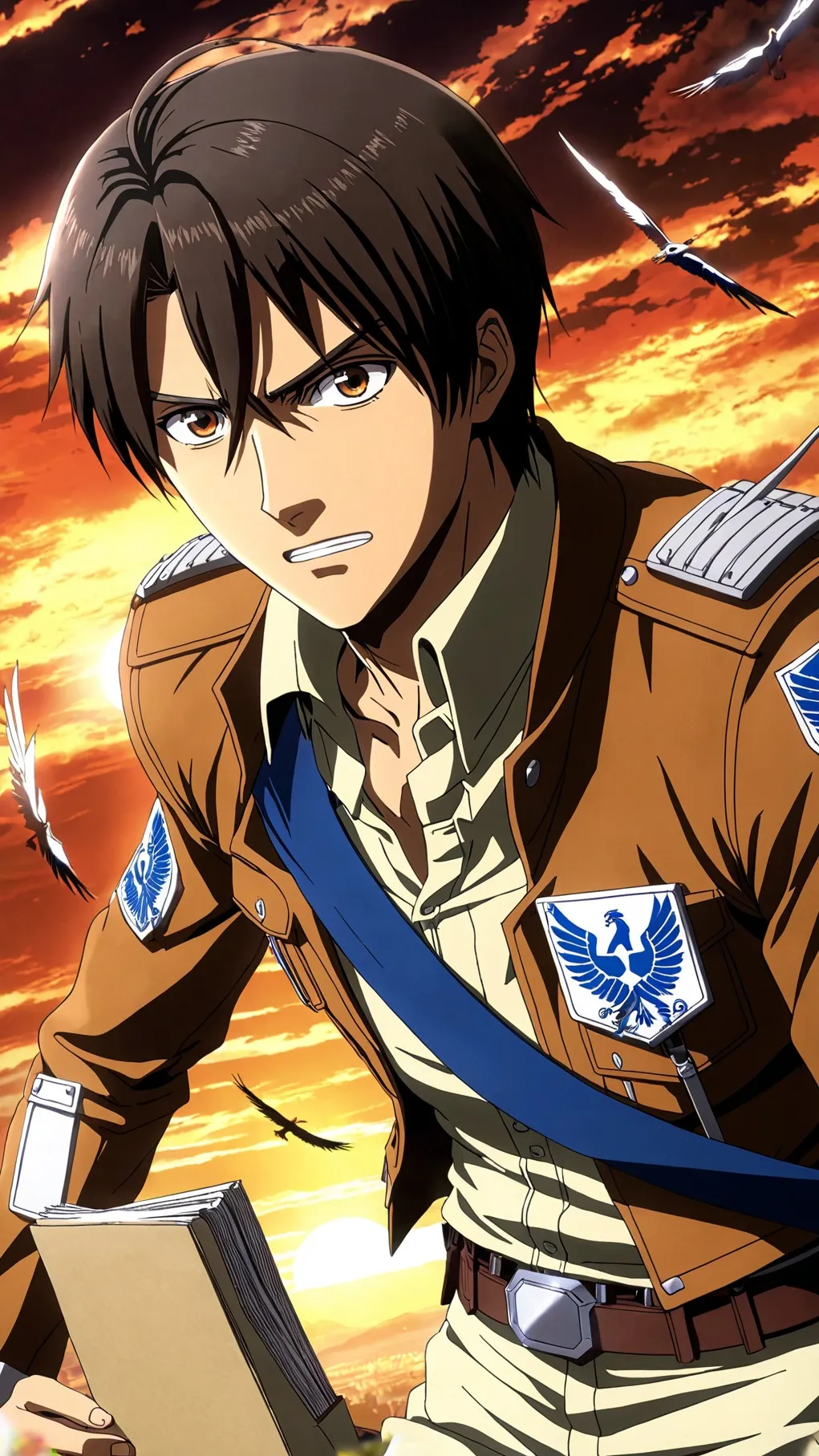 ai character: eren yeager background