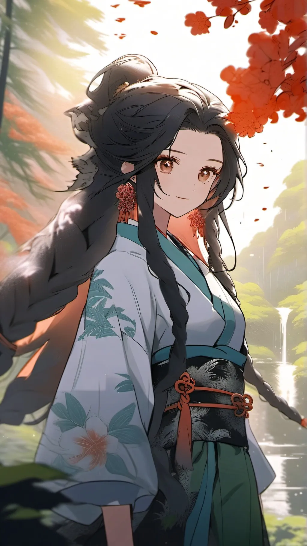 ai character: Nezuko background