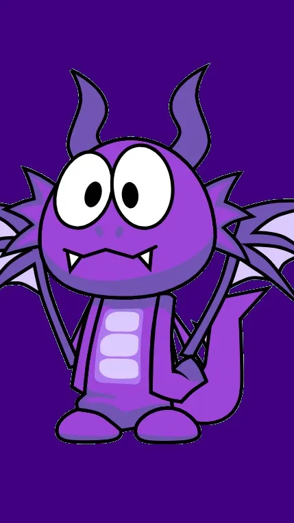 ai character: Durple background