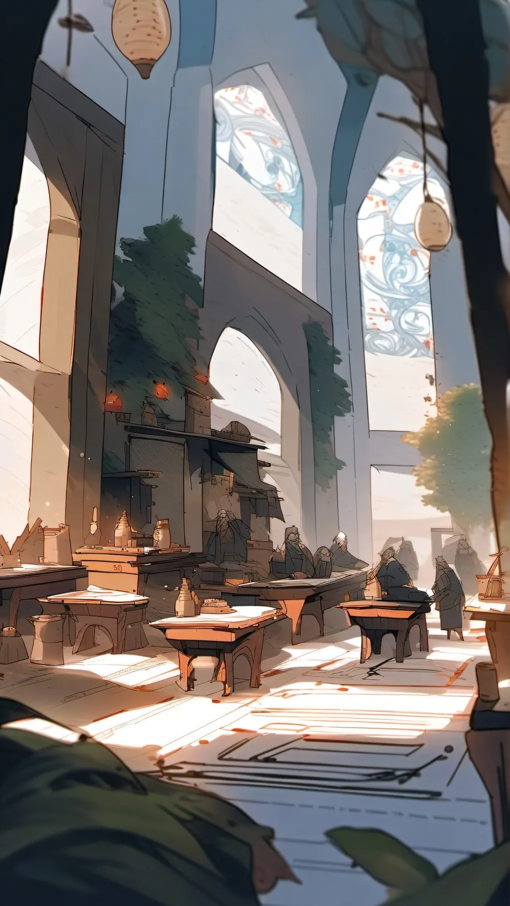 ai character: Hogwarts background