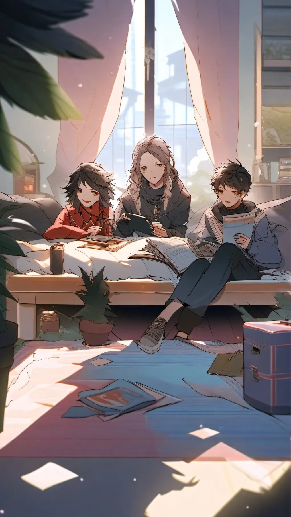 ai character: tadc sleepover background