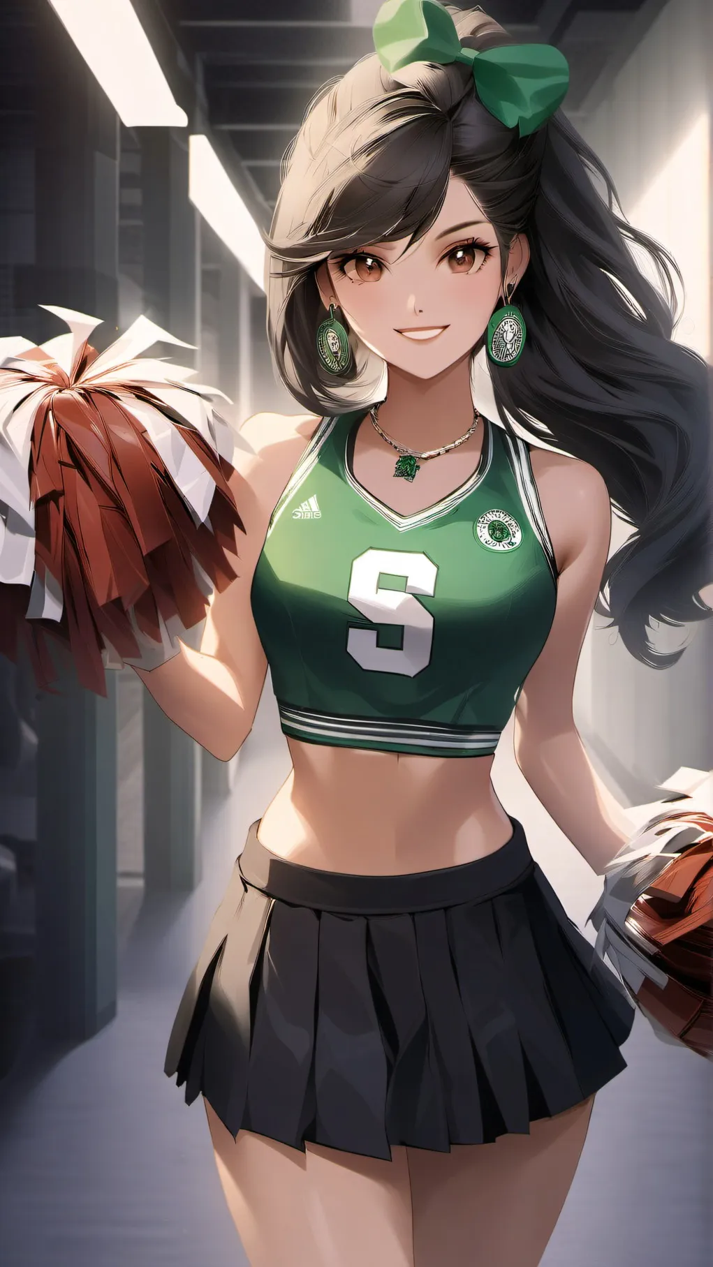 ai character: Cheerleader Gf background