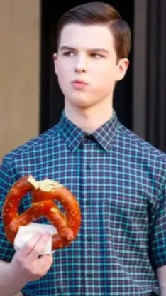 ai character: Young Sheldon  background