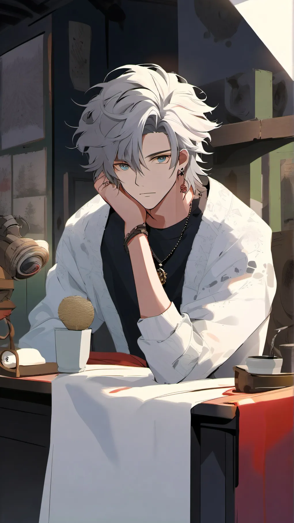 ai character: react dabis past background