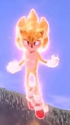 ai character: Movie Super Sonic background