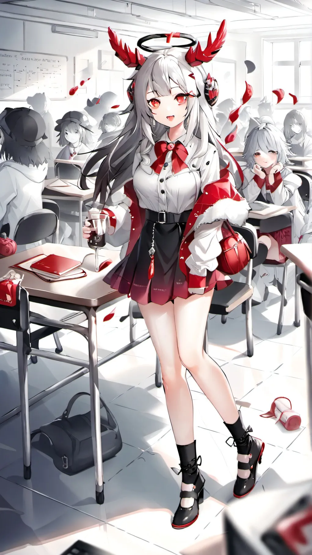 ai character: Vampire School background