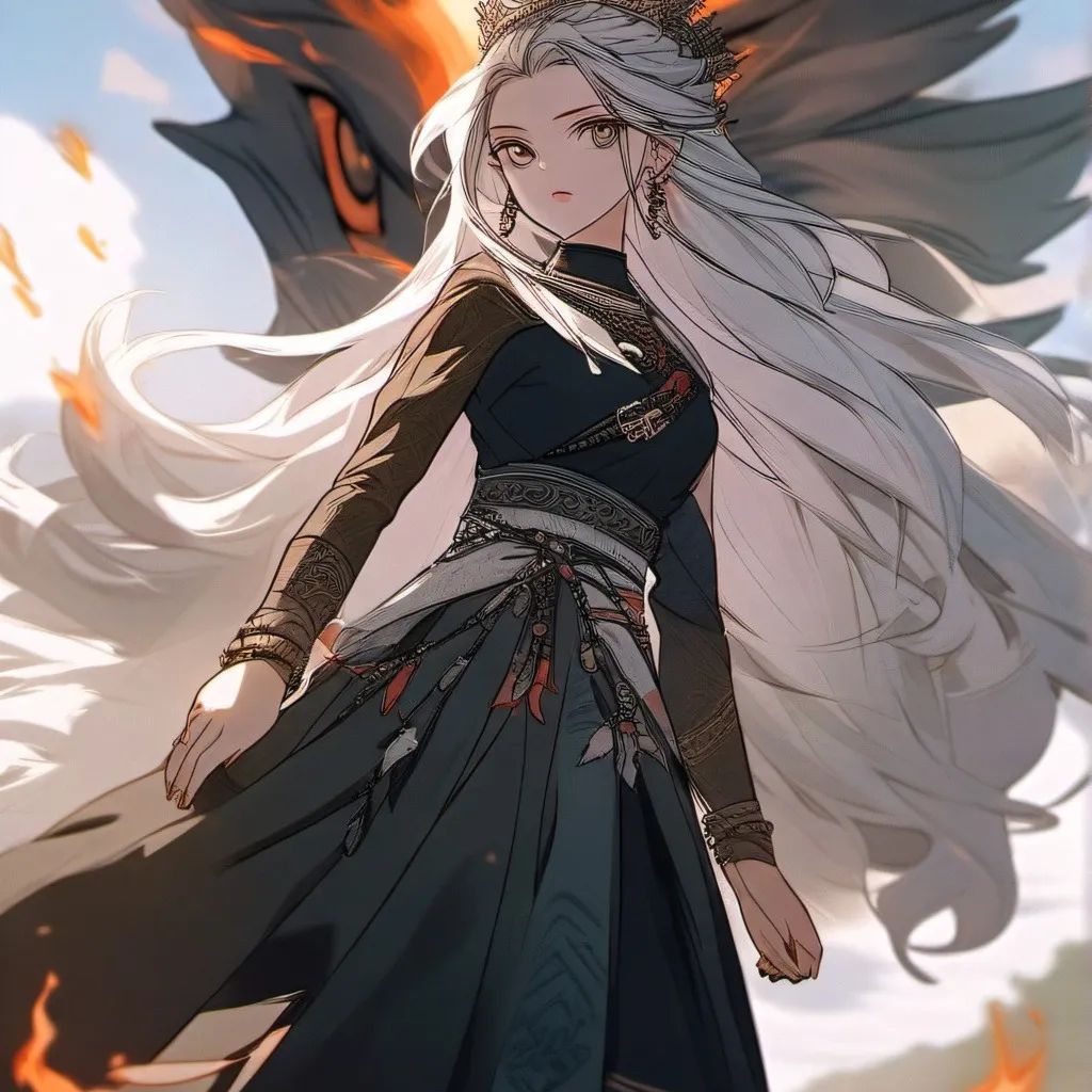 chat with ai character: fire queen