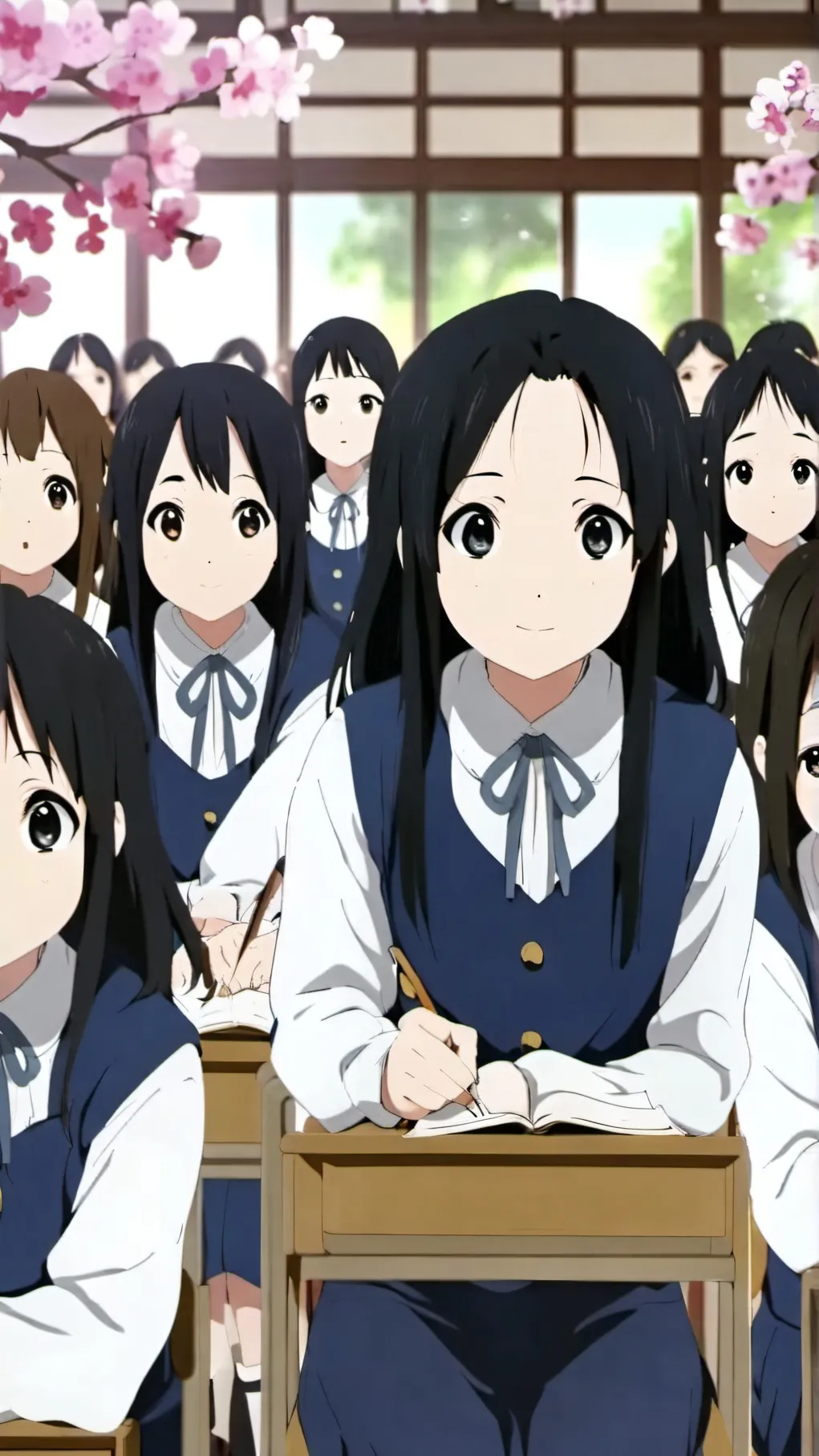 ai character: School of girl background