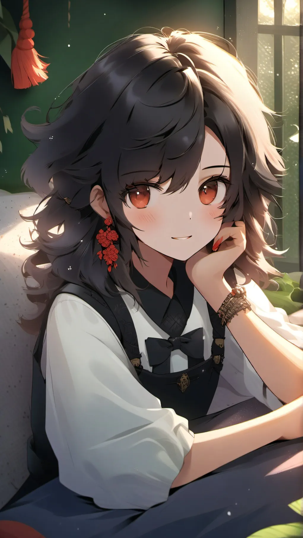 ai character: Sleepover background