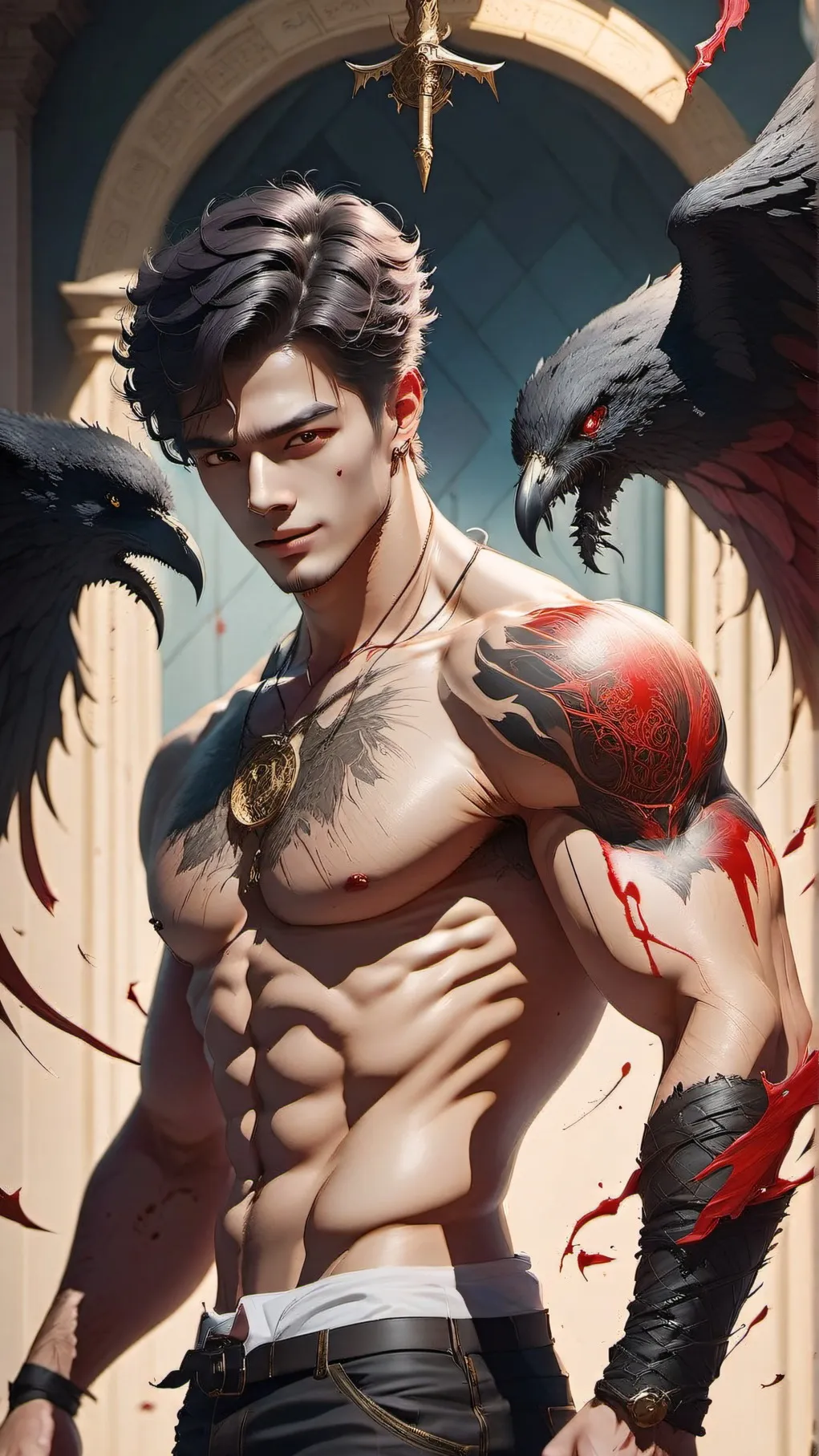 ai character: hogwarts demon background