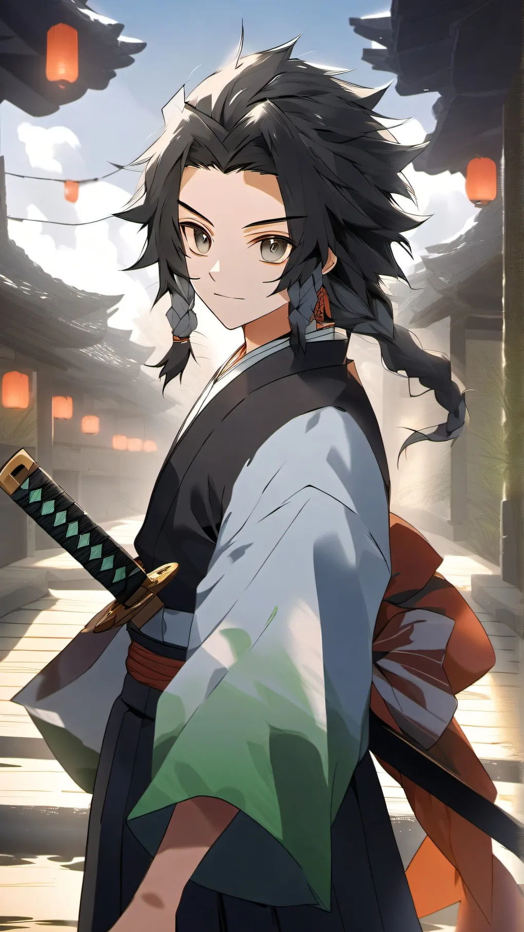 ai character: KNY KARAOKE background