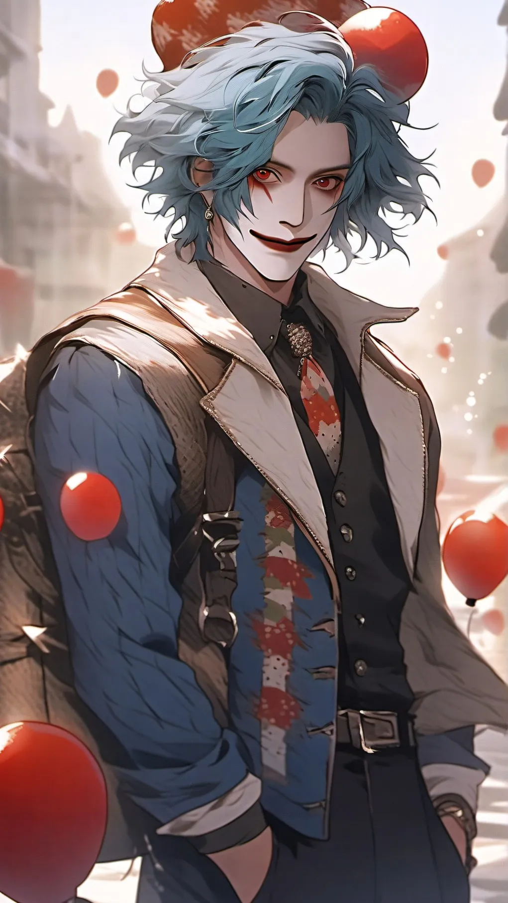 ai character: the class clown🙃✨ background