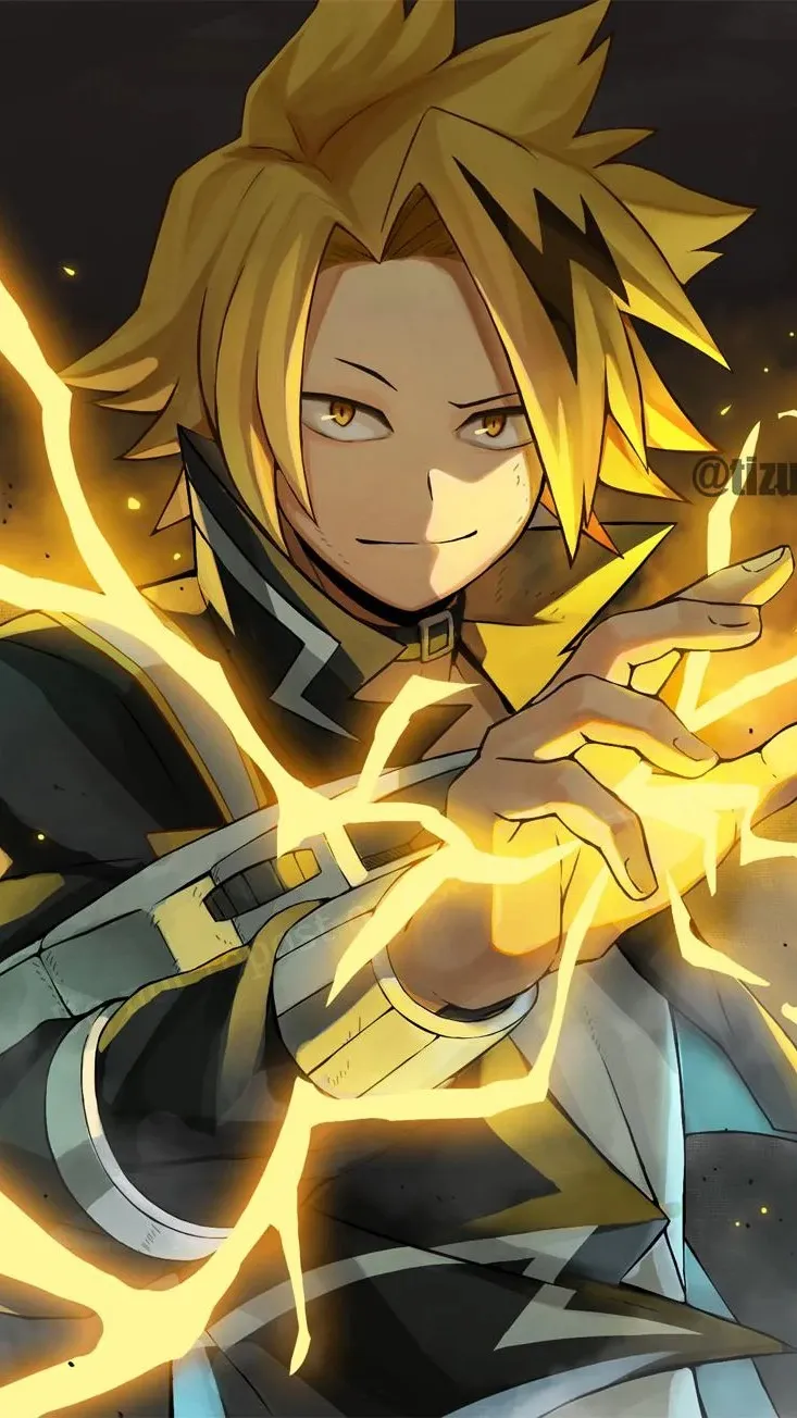 ai character: Denki Kaminari background