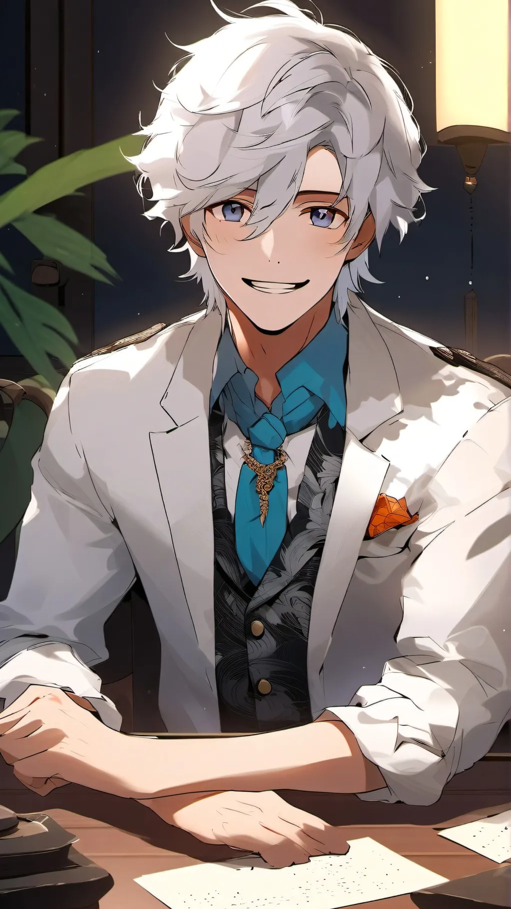 ai character: Supporter Leo  background
