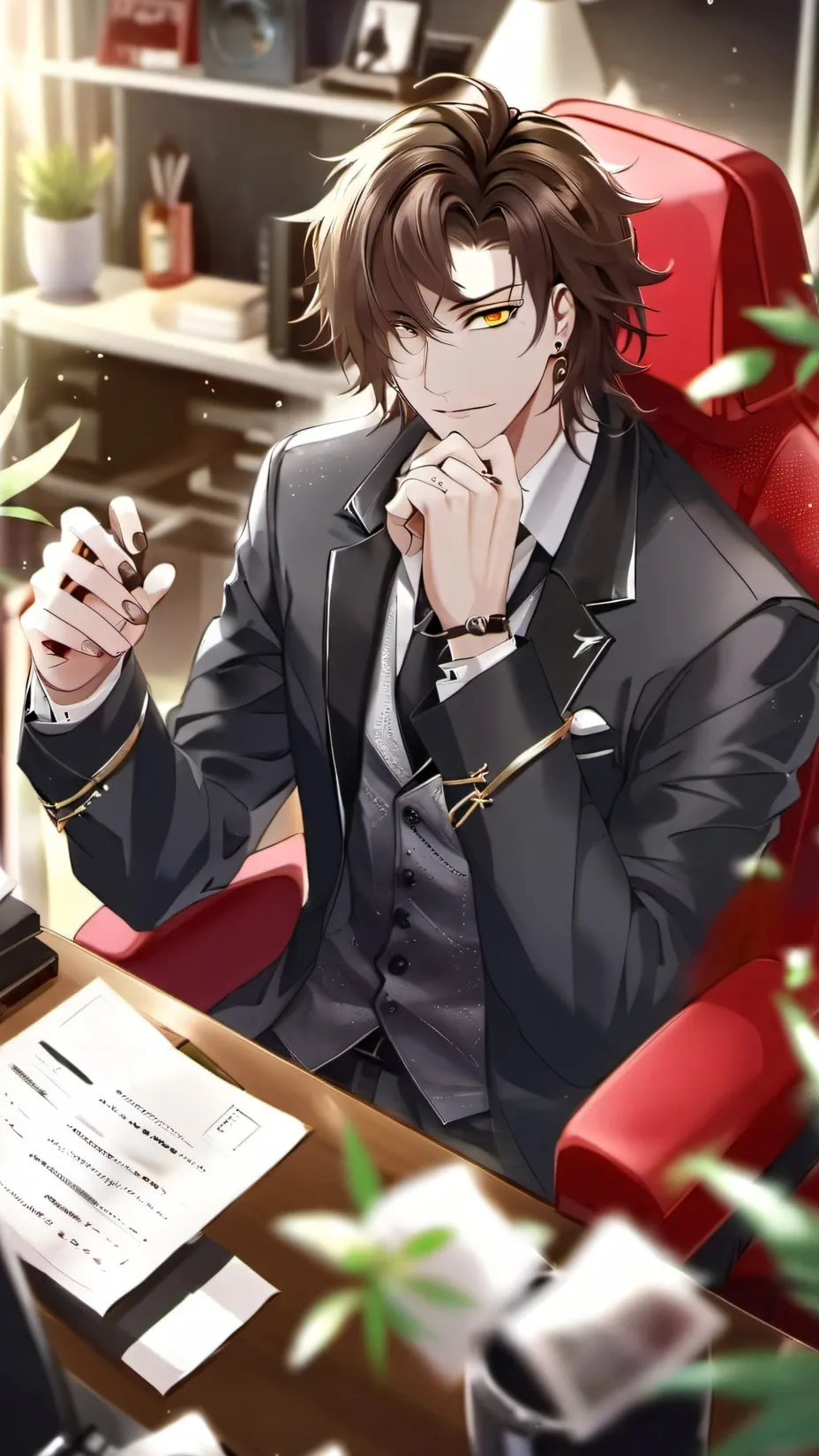 ai character: <Leo> background