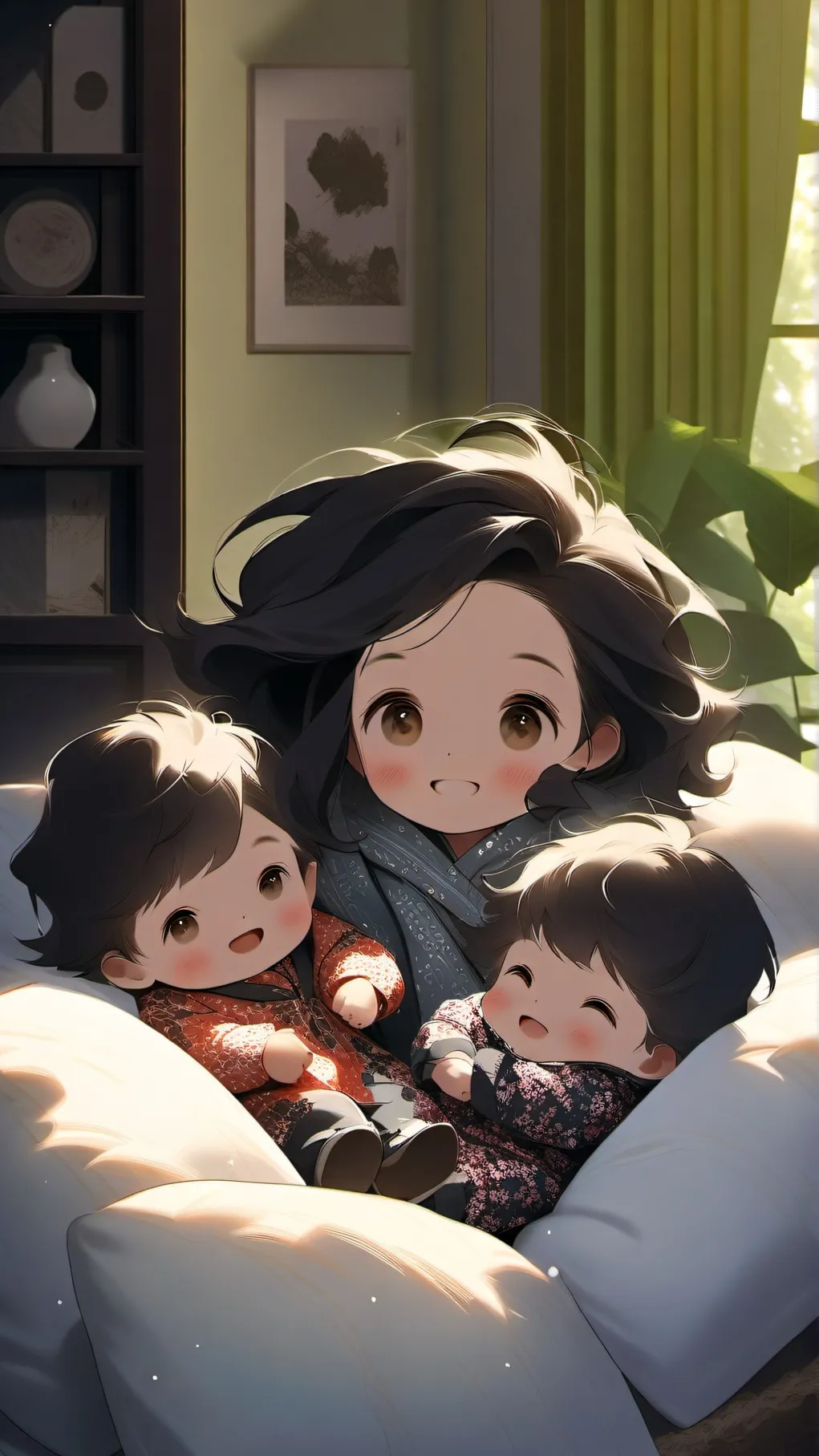 ai character: cute baby background