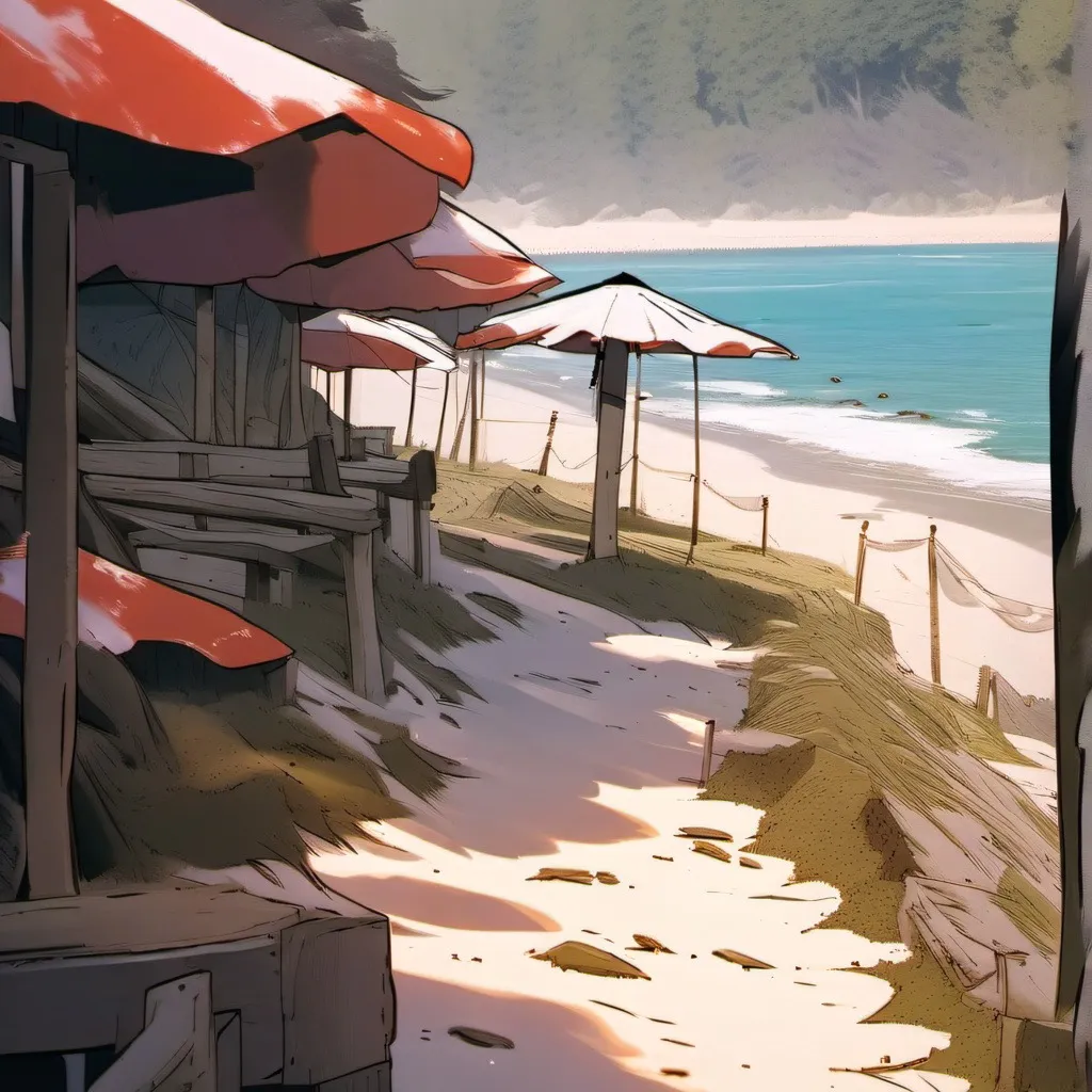 chat with ai character: Hazbin hotel beach