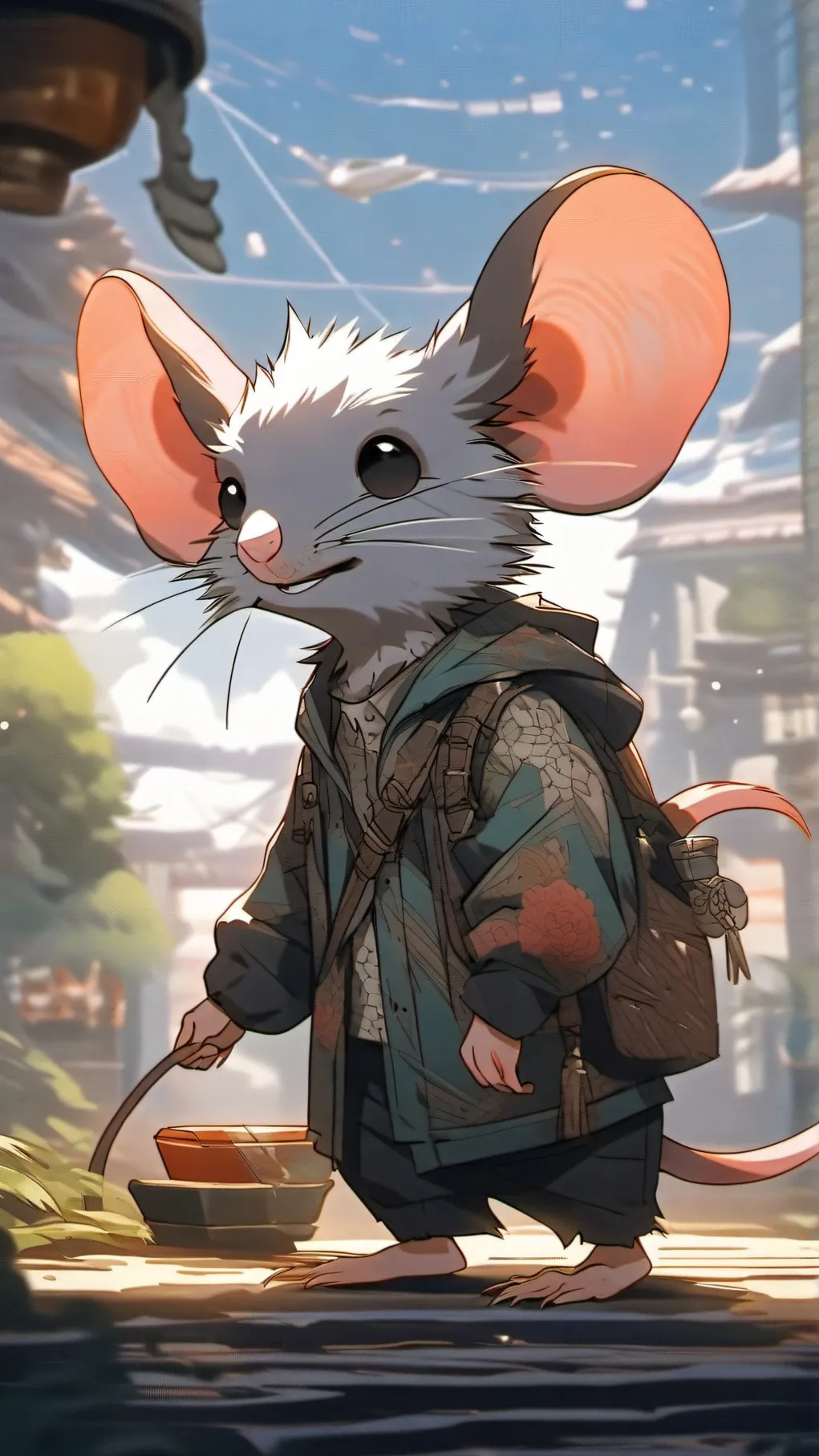 ai character: the cool rat background