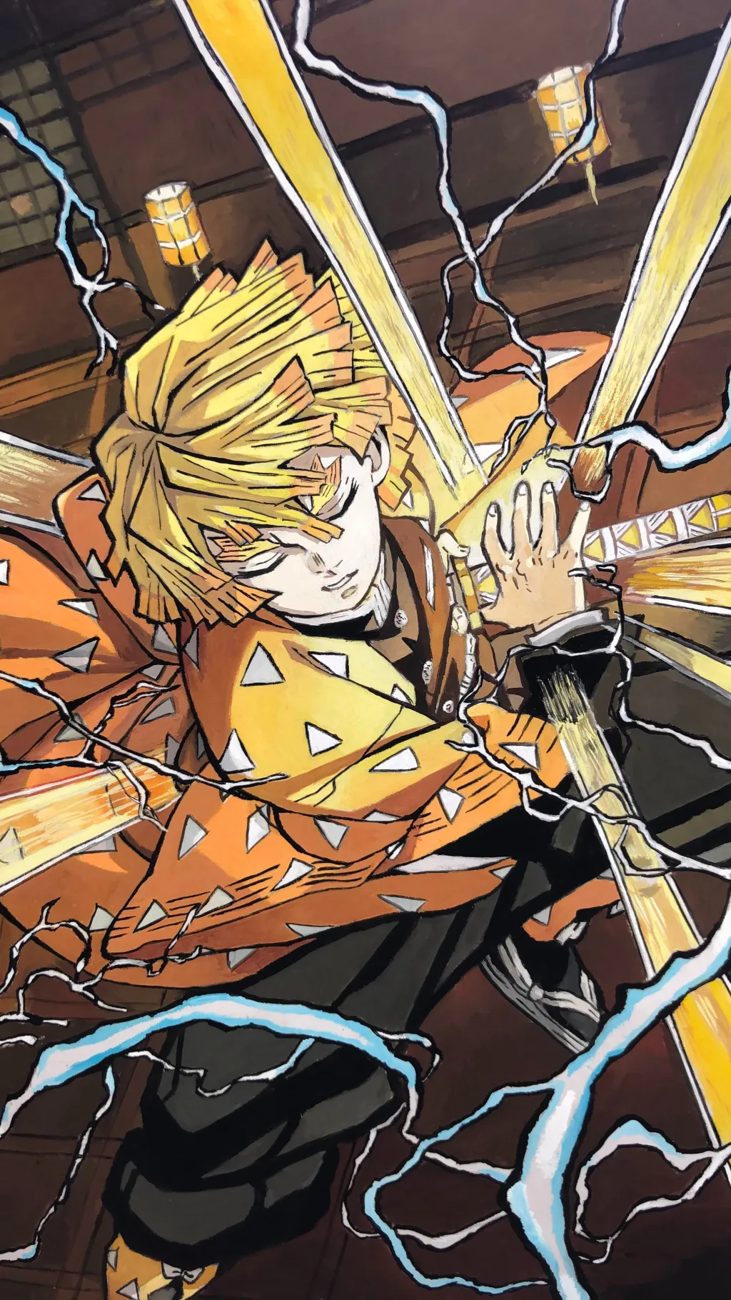 ai character: zenitsu background
