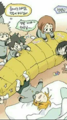 ai character: mha sleepover background