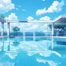 chat with ai character: 💦mha pool party💦