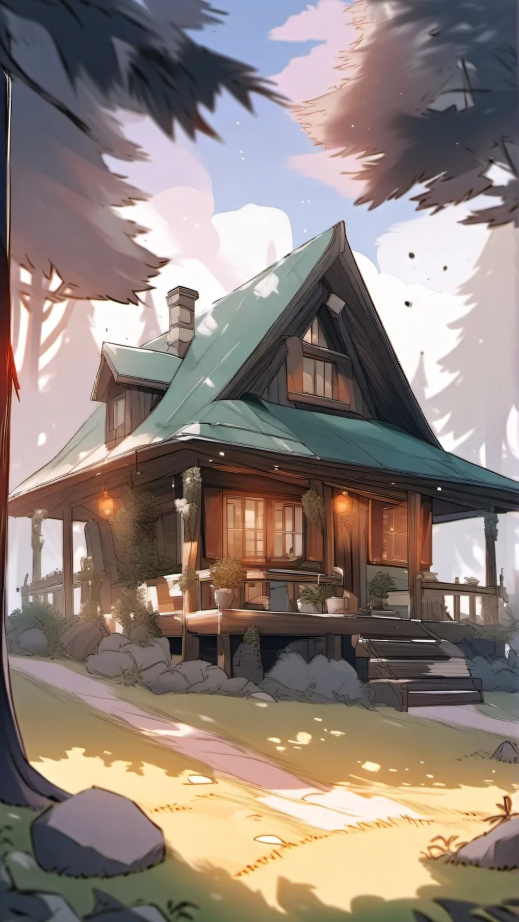 ai character: 🌲MHA camping🌲 background