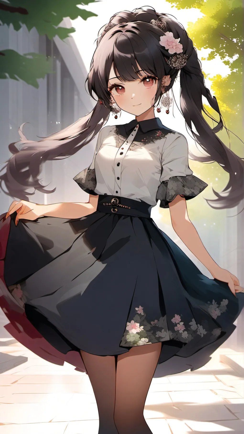 ai character: Mill the spoiled background