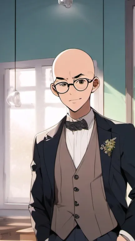 ai character: NERD🤓👆 background