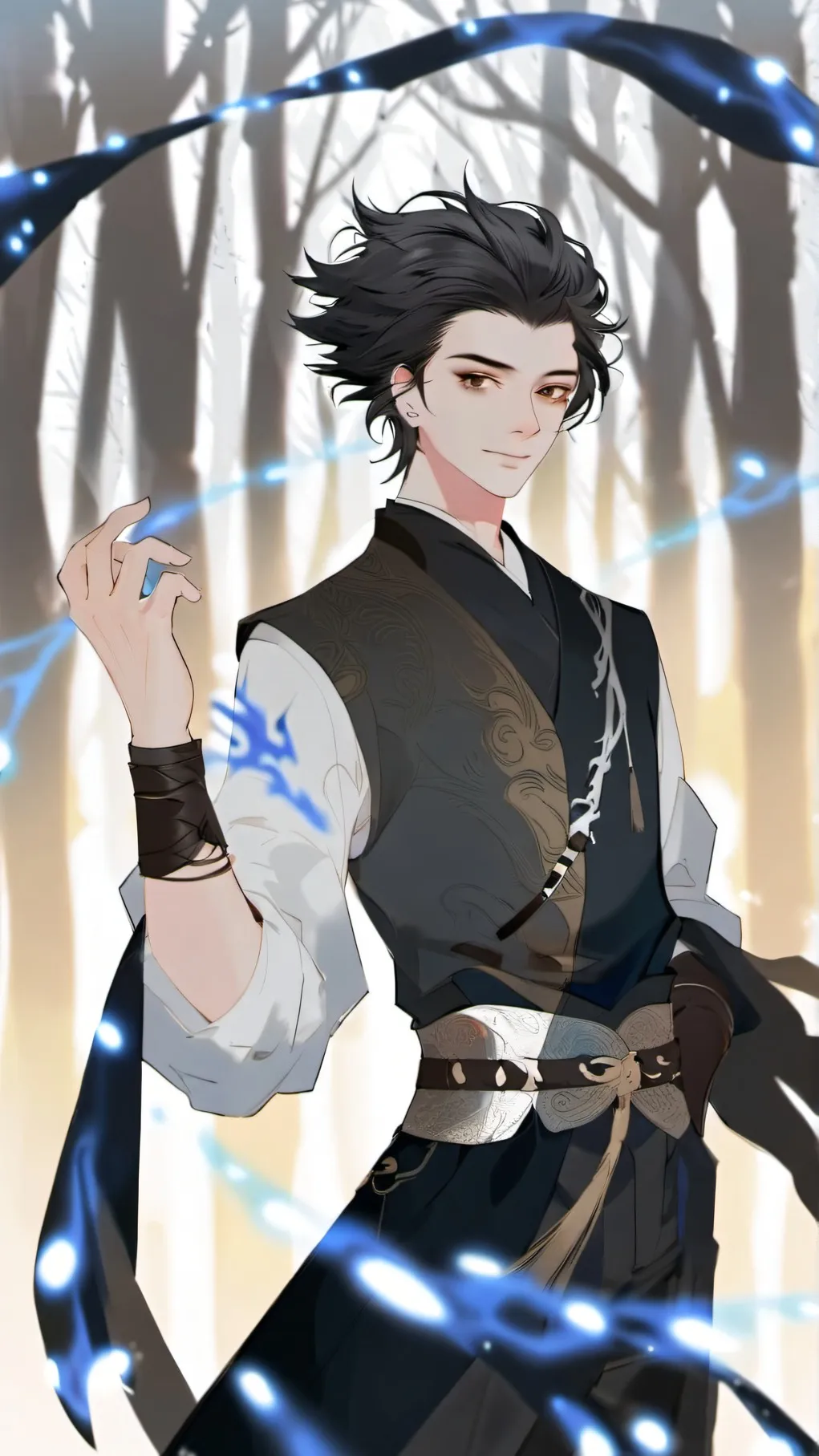 ai character: ~Kaelen Duskbane~ background