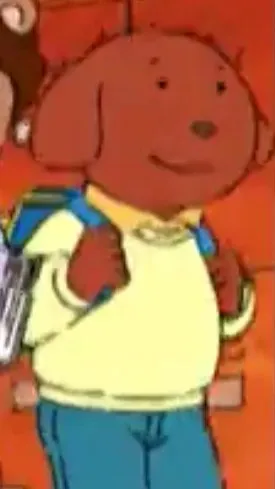 ai character: 3rd Grade Male Dog background