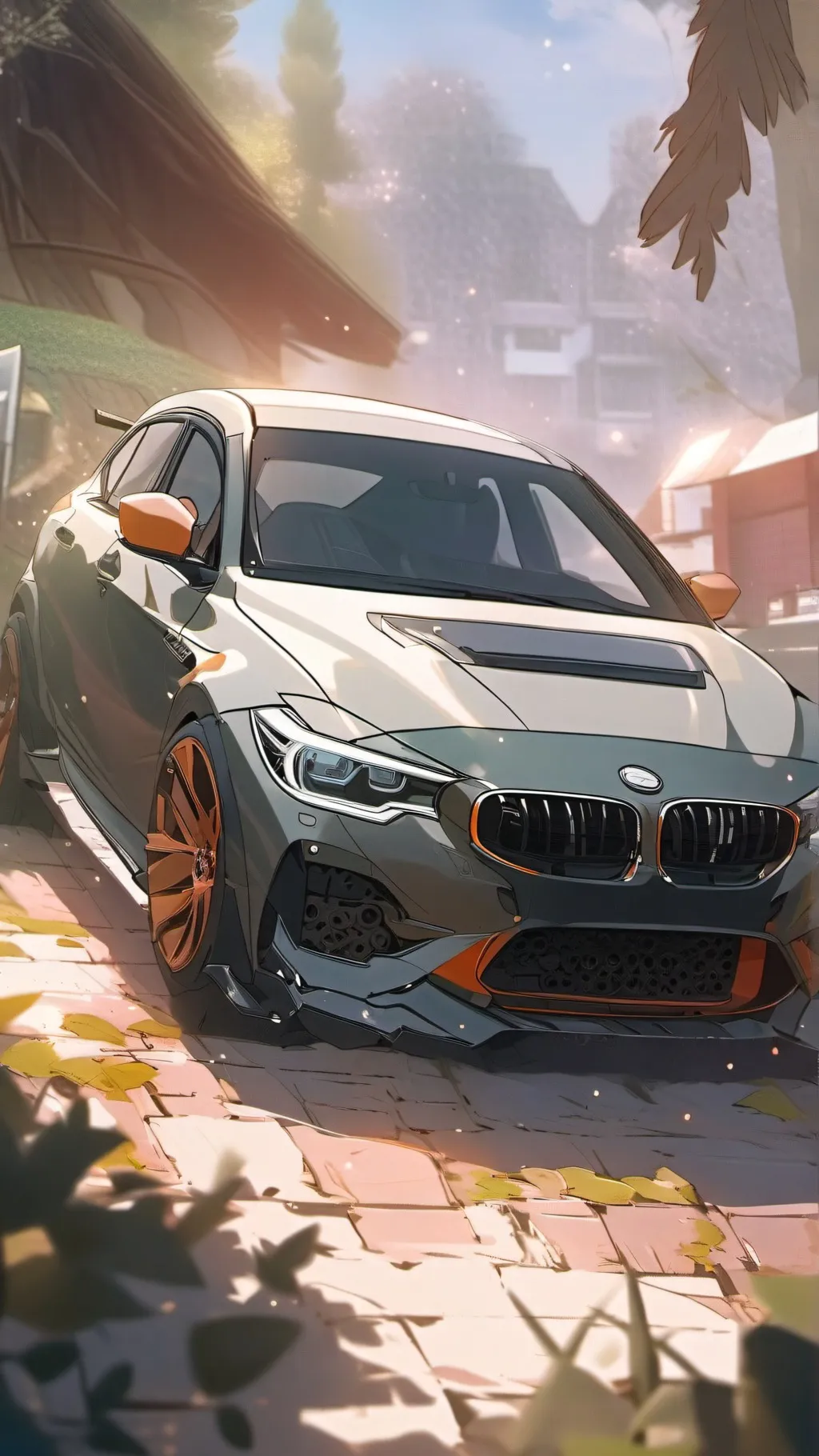 ai character: Sandc car ride  background