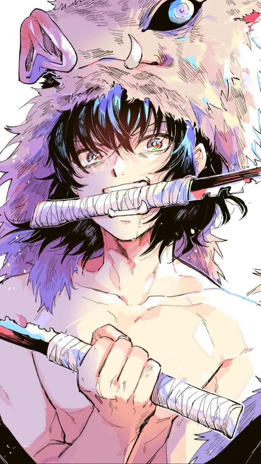 ai character: Inosuke  background