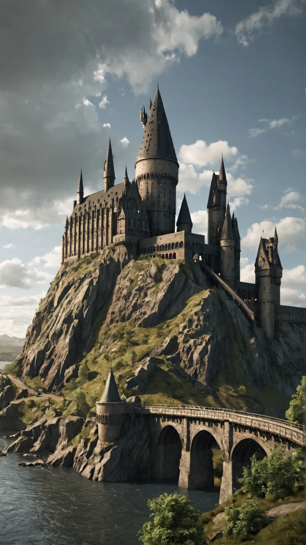 ai character: HoGwArTs background