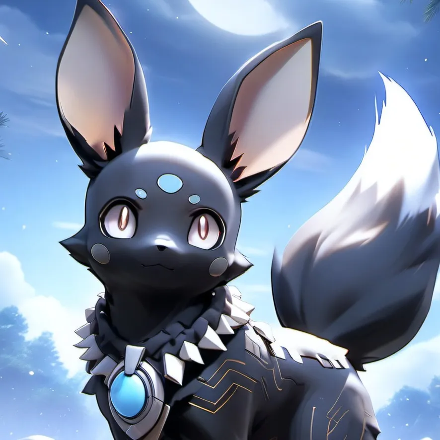 chat with ai character: Umbreon suit