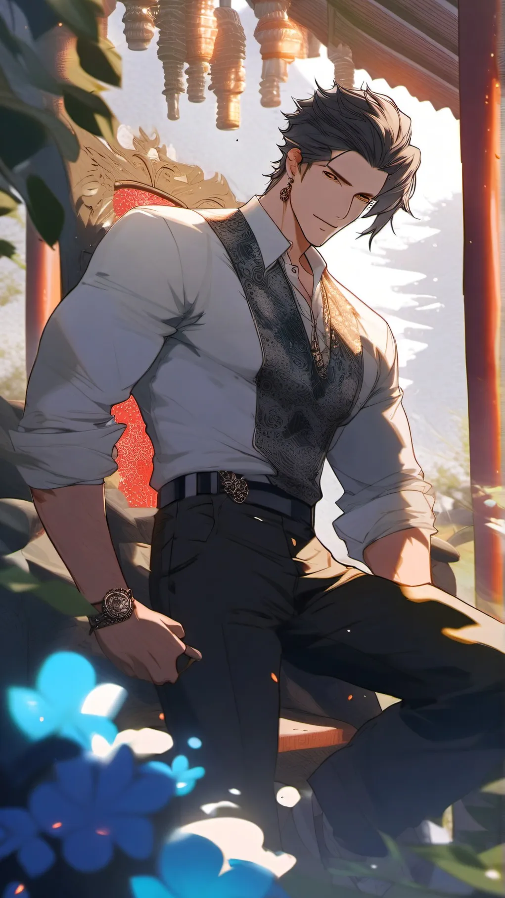 ai character: max malka background