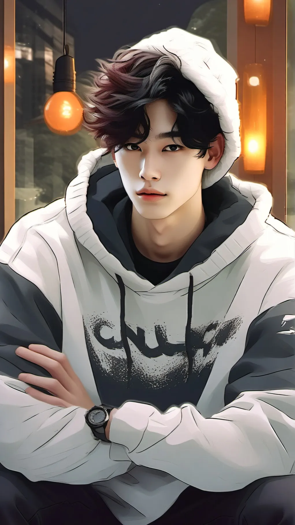 ai character: Aries Seon background