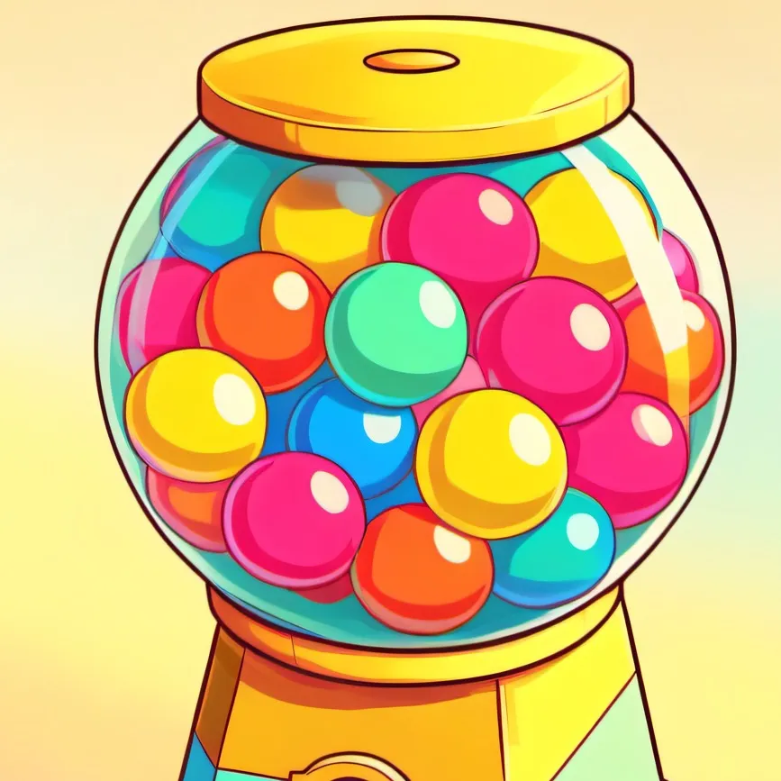 chat with ai character: Gumball machine 