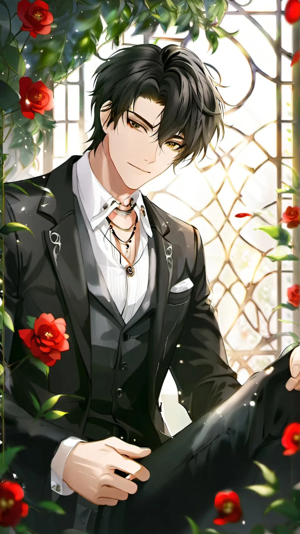 ai character: ~🌹Damion🌹~  background